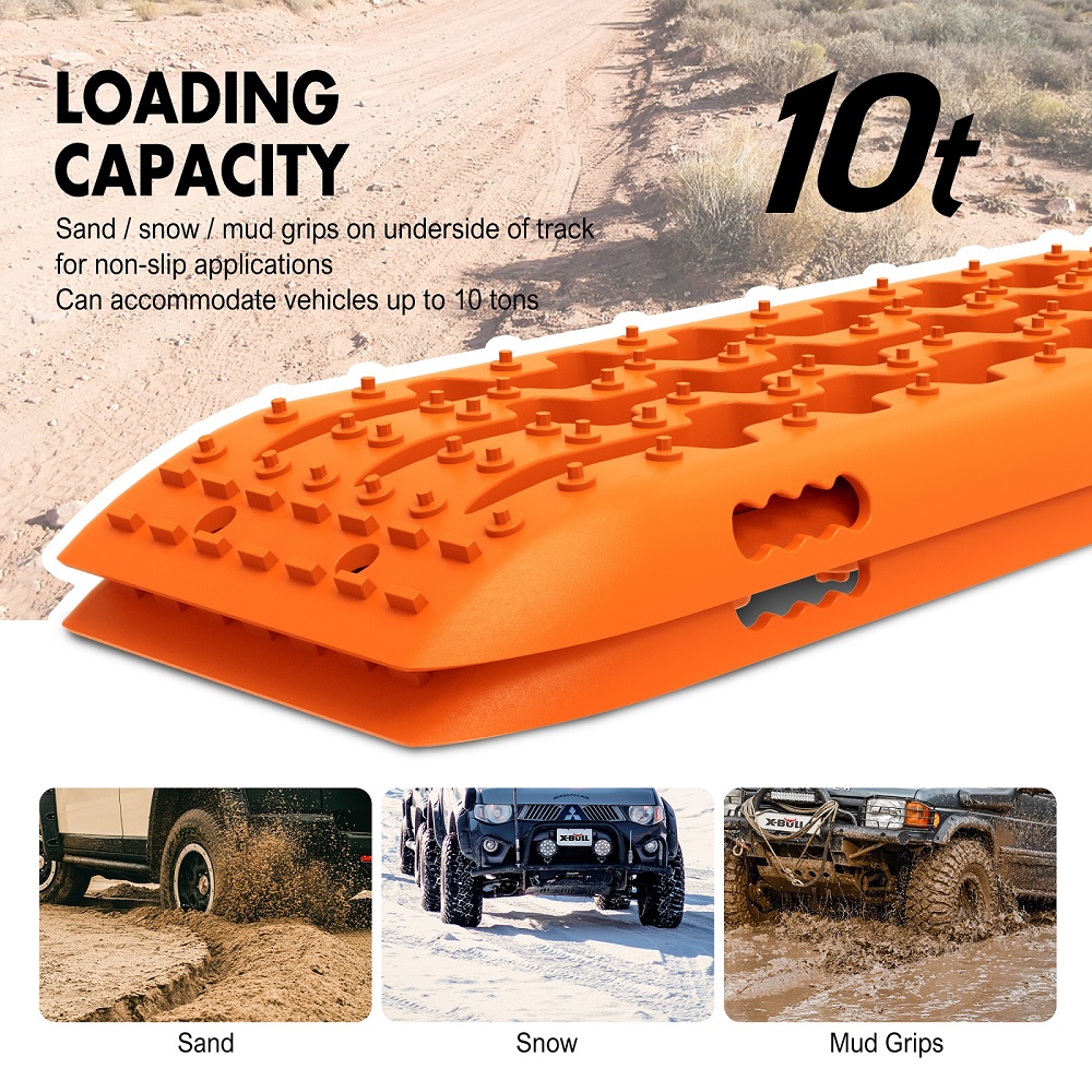 X-BULL Recovery Tracks Gen 2.0 10T Sand Mud Snow 2 Pairs Offroad 4WD 4x4 2PC 91CM - Image 3
