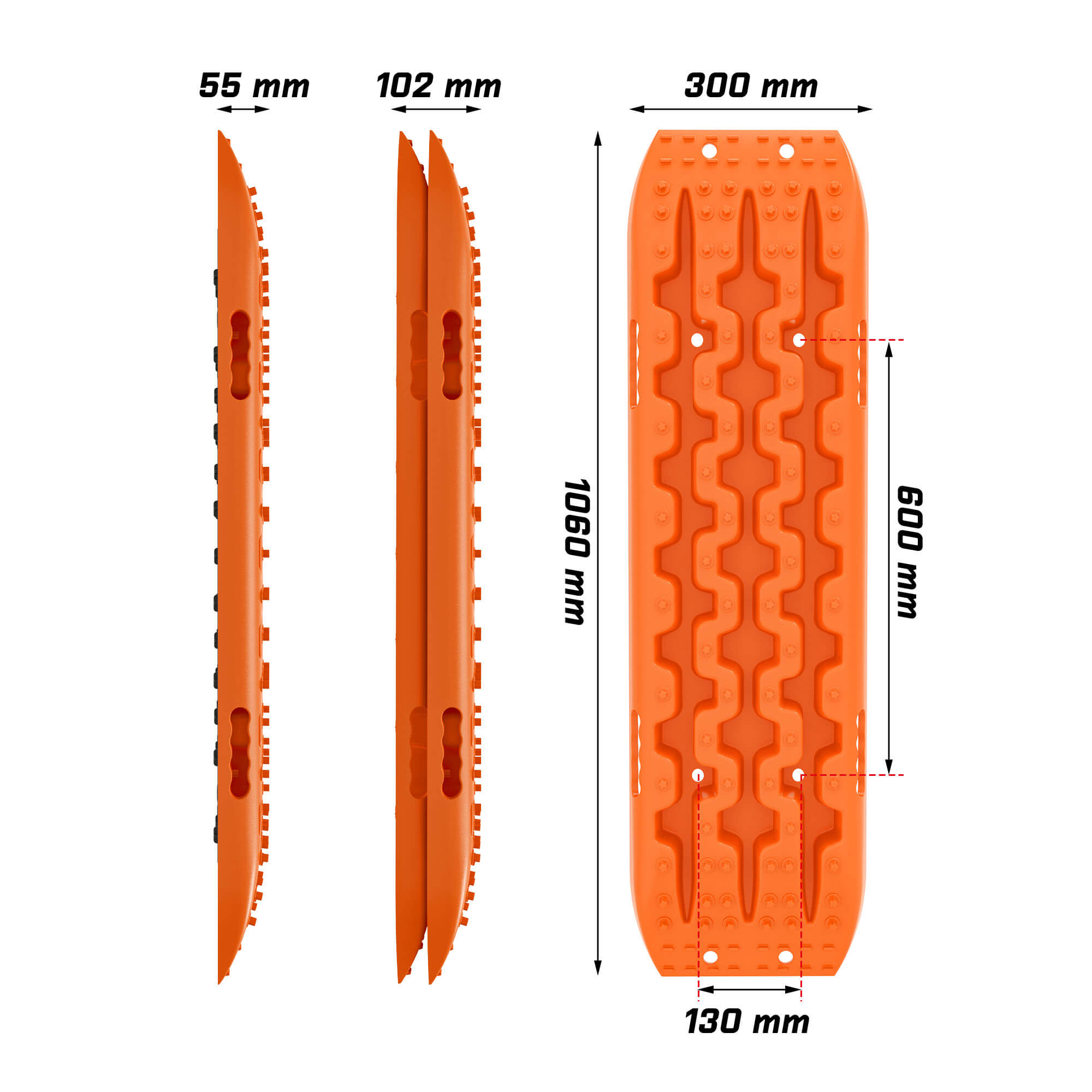 X-BULL Recovery tracks Sand 2 Pairs 4PC10T 4WD Sand / Snow / Mud Off-road Gen 3.0 - Image 3