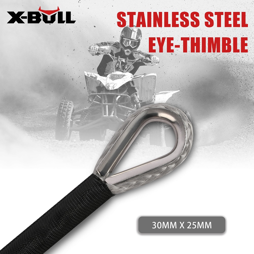 X-BULL Winch Rope 5.5mm x 13m Dyneema Synthetic Rope Tow Recovery Offroad 4wd4x4 - Image 3