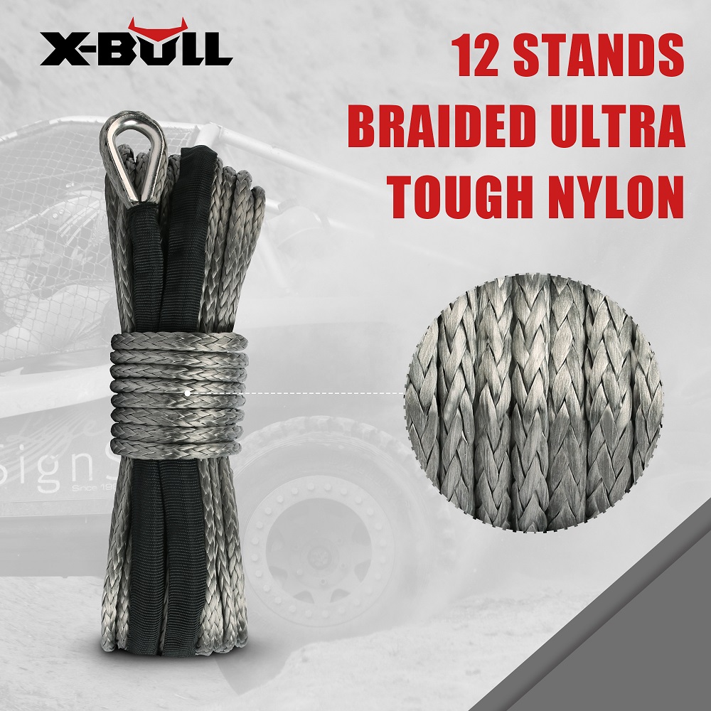 X-BULL Winch Rope 5.5mm x 13m Dyneema Synthetic Rope Tow Recovery Offroad 4wd4x4 - Image 2