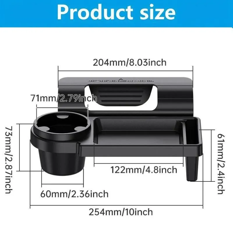 Car Multifunctional Organizer Hanging Storage Box with Cup Holder for Vehicle - Image 3