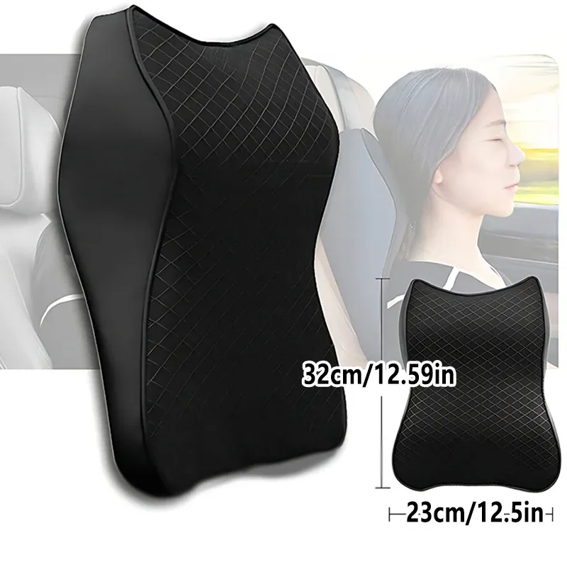 Memory Foam Vehicle Headrest Cushion for Neck and Lumbar Support Comfort - Image 3