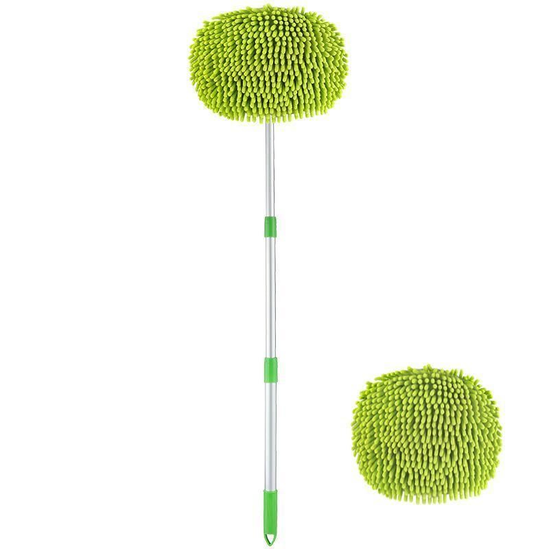 New Telescopic Car Brush Wash Soft Care Mop Vehicle Cleaning Window Adjustable - Mop Cloth(mop not included) - Image 3