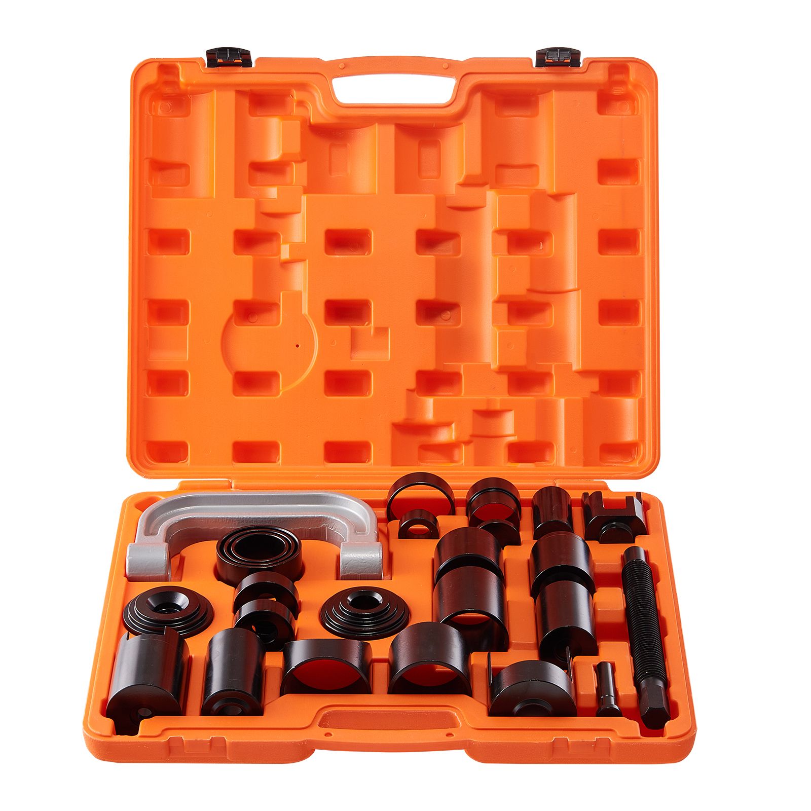 Ball Joint Press Kit, 25 pcsTool Kit, C-press Ball joint Remove and Install Tools, for Most 2WD and 4WD Cars, Heavy Duty Ball Joint Repair Kit for Automotive Repairing